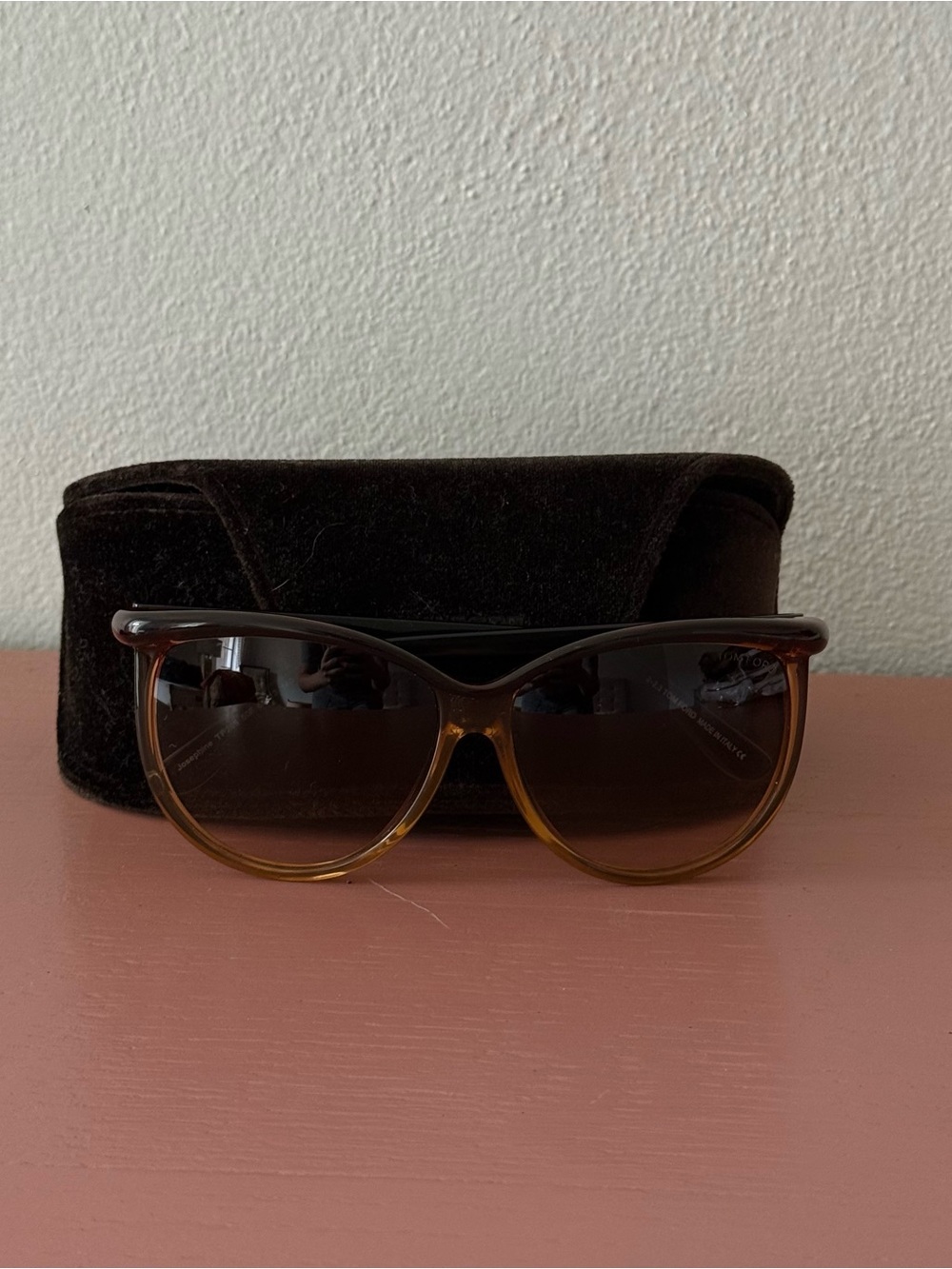 Tom ford Brown Ombre Cat-Eye Sunglasses